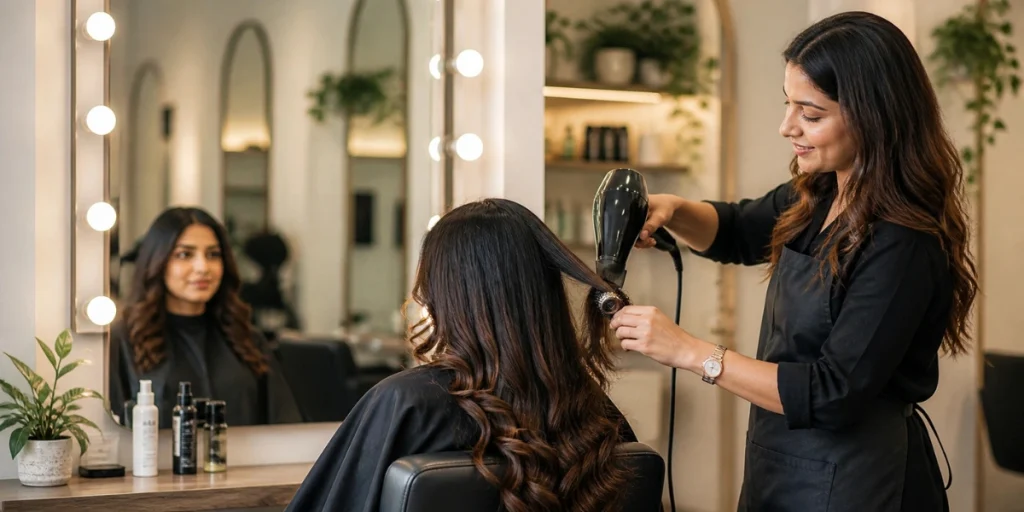 fashionable long hair style 1